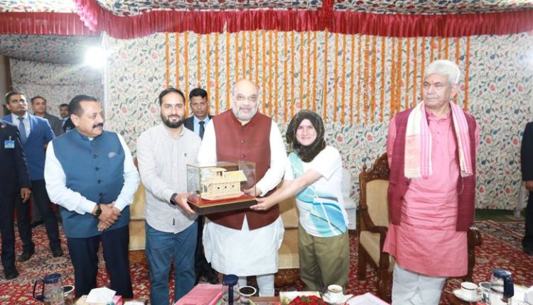 HM Amit Shah meets two-time World Kickboxing Champion Tajamul Islam