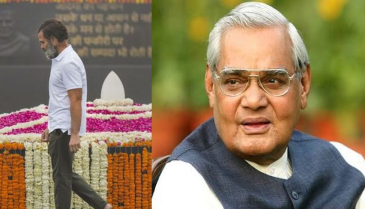 BJP says Rahul Gandhi ‘doing drama’ after he visits Vajpayee’s samadhi