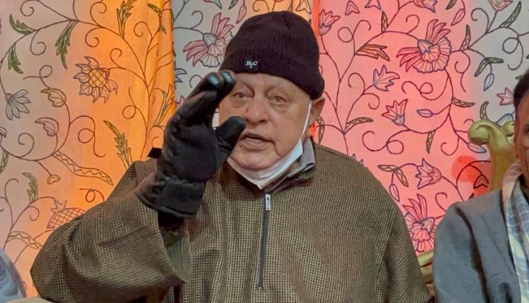 Farooq asks people to thwart designs of forces ‘inimical’ to J&K’s unique political identity