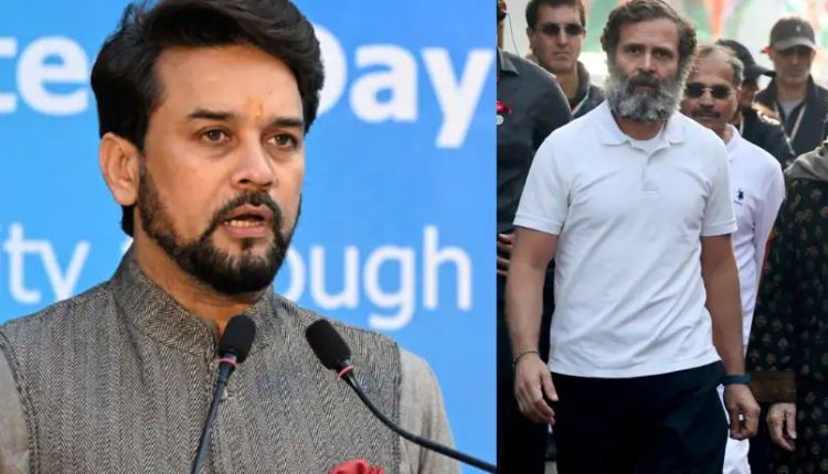 Union Minister Anurag Thakur slammed Congress leader Rahul Gandhi