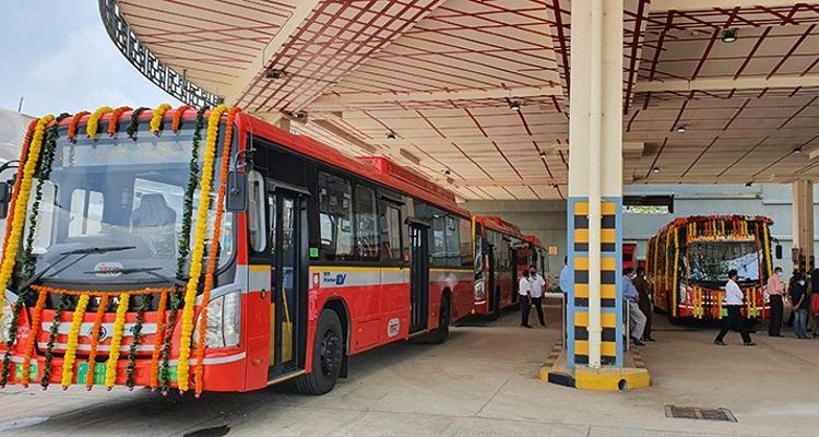 E-buses for environment-friendly public transport