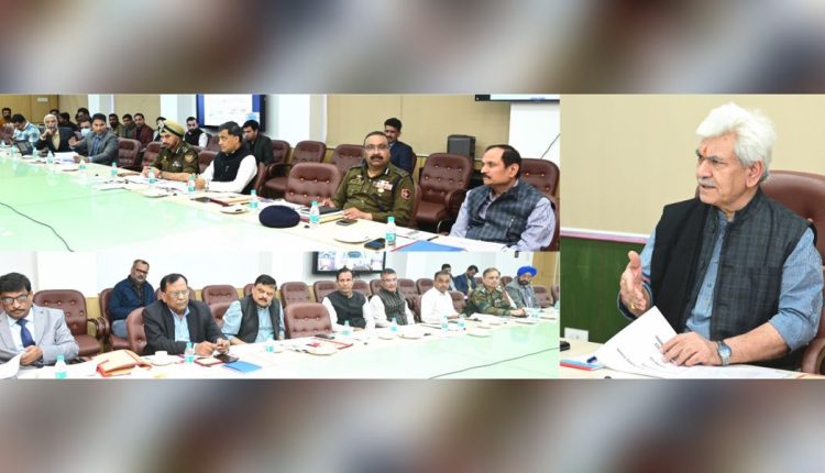 J&K LG Manoj Sinha chairs high-level meeting on Road Safety (2)