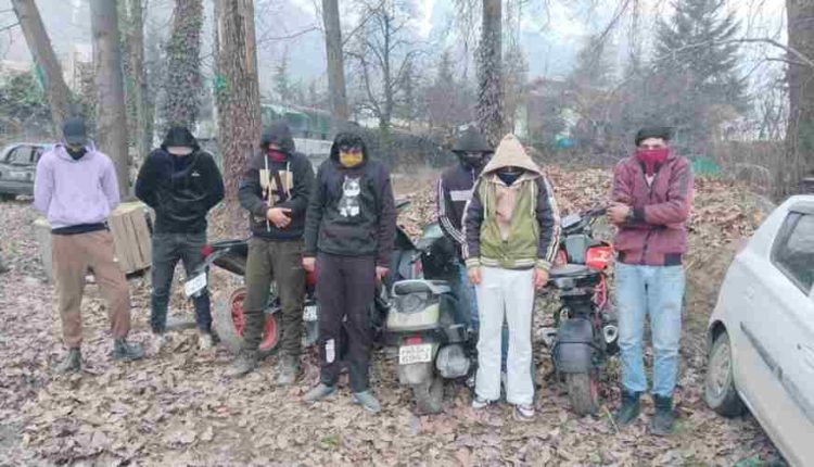 Seven stunt bikers detained by Police