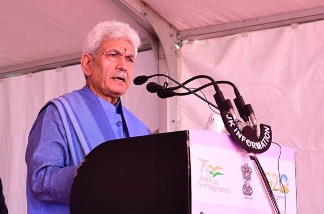 Will regularise colonies of people displaced from PoJK Manoj Sinha
