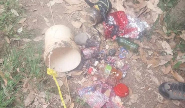 IED like material recovered in forest area of Poonch