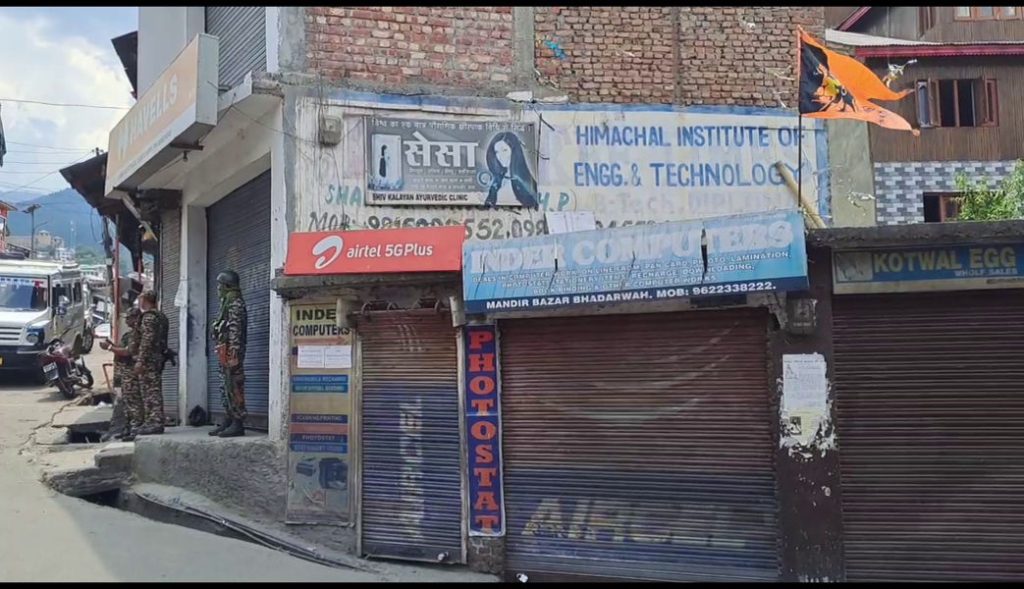 J&K bus terror attack Shutdowns observed, protests held in Jammu region (1)