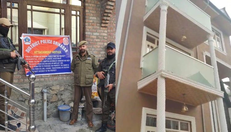 Police attach properties of 2 drug peddlers worth over Rs 3 crore in Srinagar