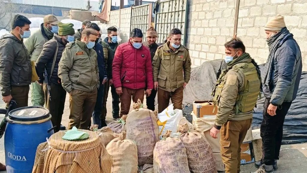 Sopore Police destroys Narcotic Drugs & Psychotropic Substances worth over 1 crore (3)