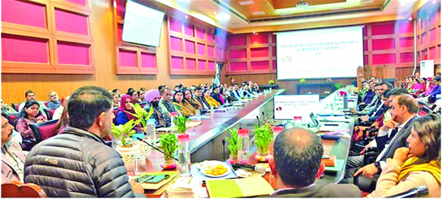 DSEJ reviews academic, school infra development in Jammu Dist