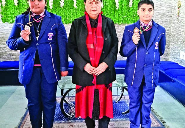JKPS Panjtirthi students shine in District kickboxing Championship 2025