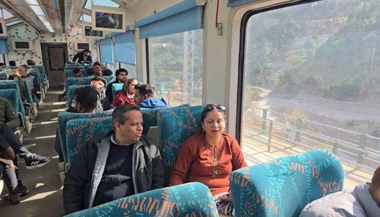 Special train with Vistadome coach runs on Banihal-Katra rail section